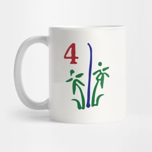 Season Flower Hua 4 Bamboo 竹 Tile. It's Mahjong Time! Mug